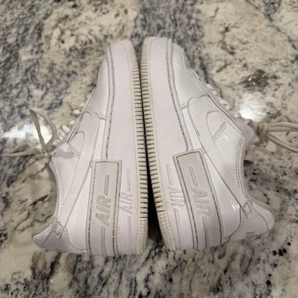 Nike Air Force 1 Low Shadow Womens Size 5.5 Triple All White Platform CI0919100 - Picture 7 of 15